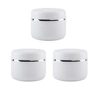 3 uds 100ml/3.4oz Frasco cosmético de plástico Blanco Recargable Botella de Crema vacía macetas de Muestra contenedor de Almacenamiento de loción para ungüento emoliente