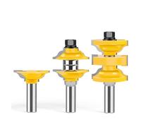 3 uds 12mm 8mm 12,7mm vástago de entrada Interior puerta espiga juego brocas Ogee emparejadas RS Bits tallado for madera(8mm Shank)