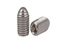 3 Uds 304 acero inoxidable bola émbolo tornillo hexagonal conjunto de tornillos M3 M4 M6 bola de posicionamiento de cuentas(M4X6)