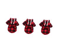 3 uds Abrigo para Mascotas Sudadera con Capucha para Perros medianos suéter para Cachorros Ropa de Navidad para Perros Ropa para Mascotas Pijamas para niños Mascota Ch