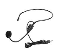 3 Uds Auriculares con Cable Micrófono Micrófono Condensador de Calidad de Sonido Claro para Conferencias Enseñanza Habla ABS