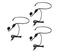 3 Uds Auriculares con Cable Micrófono Micrófono Condensador de Calidad de Sonido Claro para Conferencias Enseñanza Habla ABS