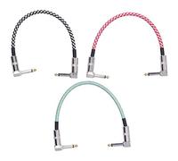 3 Uds Cables de Pedal de Efectos de Guitarra, Cable de Conexión de Guitarra, 32x4x1cm Conector de Parche de Guitarra Accesorios de Instrumentos Musicales