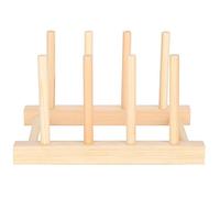 3 uds., Estante de madera para platos, estante para platos, soporte para tapa de olla, organizador de armario de cocina para cuenco, taza, tabla de cortar, tapa de olla