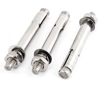 3 uds, Herramienta de Hardware perno expansión M8 anclaje manga tuerca hexagonal 80 mm longitud Perno(M8x70)