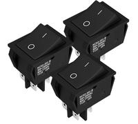 3 uds interruptor basculante DPST 40A 12VDC 4 pines interruptor de 2 posiciones interruptor de palanca de encendido y apagado 30A 250VAC 120V T125 KCD2 KCD4 basculante