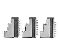 3 uds. K11-125 Mandíbula externa para plato de torno, mandíbula de acero de aleación 20CrMnTi de alta resistencia de 5 pulgadas con larga vida útil, mandíbula de repuesto para pl