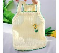 3 uds Lindo Cachorro Verano Tirantes Flor Bordado Perros Ropa más Suave Que Oso Perro Ropa Chaleco Perros de compañía Vestido Perro