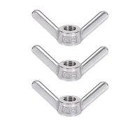 3 Uds M10 tuercas de mariposa de acero inoxidable tuercas de mariposa tornillos piezas para máquinas industriales y sistemas dispositivos electrónicos