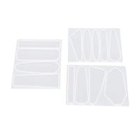 3 Uds Molde de Pasador Molde de Silicona de Cristal para Herramientas de Fabricación de Palitos de Pelo, Estilos Populares de Pinzas para el Cabello para Niñas