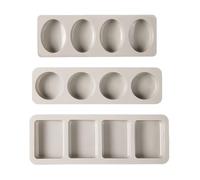 3 Uds Moldes Geométricos De Silicona Moldes De Jabón Moldes Para Velas Moldes Para Hornear Accesorios Para Manualidades Diy