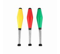 3 Uds Palos de Malabarismo para Niños Juguete de Entrenamiento Duradero Ultraligero para Actuaciones Escolares de Circo Familiar Rojo Amarillo Verde 16,5 * 2,8 Pulgadas