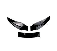 3 Uds para 1 Serie E81 E82 E87 E88 120i 116i 118d 120d 2007-2011 Difusor Labio Parachoques Delantero Divisor Spoiler Kit Carrocería Tuning Delantero Divisor Parachoques(Gloss Black)