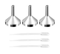 3 Uds Pequeños Embudos Para Líquidos, 3 Uds Cuentagotas De 2Ml, Mini Embudos De Metal, Herramientas Dispensadoras De Líquidos, Dispensador De Perfume