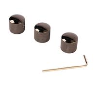 3 Uds Perillas de Guitarra Perilla de Control de Velocidad, Perillas de Guitarra Elctrica Sombrero de Copa para bajo de Elctrica (GD107 Negro