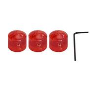 3 Uds Perillas De Guitarra, Perilla De Guitarra Eléctrica Perillas De Control De Tono Volumen Con Tornillos De Llaves Allen Para Piezas De Repuesto De Bajo De Guitarra(rojo)