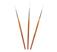3 Uds Pinceles Delineadores para Decoración de Uñas, Pincel de Línea de Dibujo para Decoración de Uñas Ultrafino, Bolígrafo de Pintura para Decoración de Gel UV, Juego de Herramientas para Punteo de U