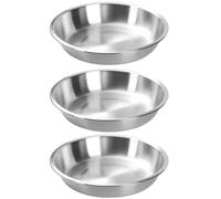 3 uds plato para hornear pasteles moldes apilables de acero inoxidable de 9 5 pulgadas para hornear cocina horno seguro