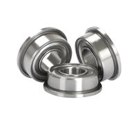 3 uds rodamientos de brida en miniatura F6200/6201/6202/6203/6204/6205/6206/6207ZZ rodamiento de bolas con bridas de alta velocidad Cojinete industrial(F6205ZZ)