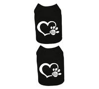 3 uds. Ropa de Fiesta para Perros, Disfraz de Verano para Mascotas, Ropa para Mascotas, Chaleco para Perros, Chaleco de Tela para Mascotas (Blackx2pcs XXLx2pcs)