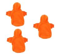 3 uds Ropa para Mascotas Abrigos Chaleco Vestidos cálidos Sudaderas con Capucha Disfraz cálido para Perro Ropa térmica Disfraz de Juego de rol Perro otoño W