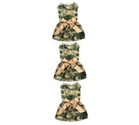 3 uds Ropa para Mascotas Falda para Cachorro Faldas de Verano Vestido para Perros y Mascotas Ropa para Perros Falda para Perros Ropa de Verano Falda Ca