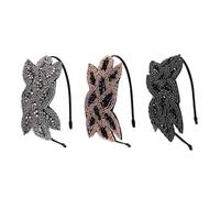 3 Uds. Tiara De Perlas Y Diamantes De Imitación, Diadema Retro, Diadema Estilo Bohemio, Accesorios Para El Cabello, Accesorios De Ropa