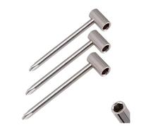3 Uds Varilla De Armadura De Guitarra Acústica Hexagonal Llave Inglesa De Ajuste 6,35mm 7mm 8mm Varilla De Armadura De Guitarra Llaves Herramientas De Reparación (Color : Silver)