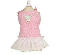 3 uds Vestido Floral para Perros Verano Sling Suspender Falda con Capucha para Perros pequeños Ropa púrpura Blanco Rosa niñas Vestidos de Gato