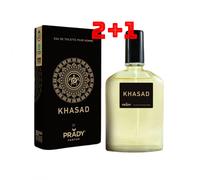 3 UNIDADES (2+1 Gratis) KHASAD Eau de Toilette Arabe para hombre 90ml Prady Fragancia inspirada en otros perfumes Pour Homme Colonia