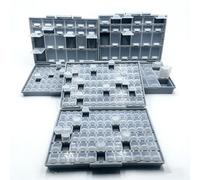 3 unidades AideTek BOXALL96 BOXALL48 BOXALL144 Caja organizadora SMT con compartimentos SMT, caja organizadora de piezas SMT, caja de montaje en superficie