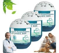 3 unidades Air Magic Box,Indoor Air Purification Dust Removal MagicBox,Multi Functional Vacuum Automatic Dust-Collecting Box,Plant-Based,No Noise,Long-Lasting AirFreshener for Home,Bedroom,Closet