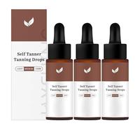 3 Unidades Autobronceador Facial Gotas Bronceadoras Faciales Gotas Autobronceadoras Faciales Fórmula De Larga Duración Aporta A La Piel Un Brillo Natural Hidrata Nutre Ideal Para Vacaciones 30 Ml