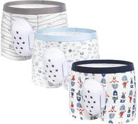 3 Unidades Boxer Transpirables para Niños tras Circuncisión, Calzoncillos Post Circuncisión, Ropa Interior Protectora, Recuperación Quirúrgica Algodón(B,M-Medium)