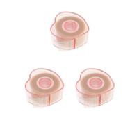 3 unidades de 1 rollo invisible de fibra doble para párpado, tiras adhesivas adhesivas 04