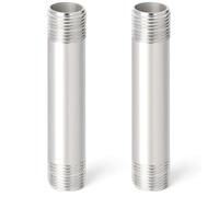 3 unidades de 50 mm 3/8" BSP rosca exterior x 3/8" BSP rosca exterior tubo de fundición