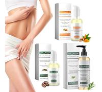 3 unidades de aceite corporal reafirmante de colágeno, aceite corporal reafirmante 2026, aceite corporal hidratante para mujer, aceite corporal mágico brillante, reduce las líneas finas, aceite de