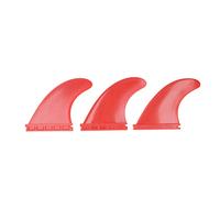 3 unidades de aletas de PVC para tabla de surf, accesorios para tablas de surf con buena flexibilidad y estabilidad, set de aletas de PVC duraderas para tablas largas y paddle surf (Roja)
