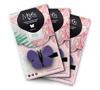 3 unidades de ambientador Marta la Farfalla, con olor a orquídea negra, para coche y hogar.