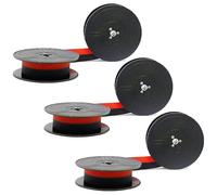 3 unidades de cinta de escribir, máquina de escribir, cinta de escribir Olympia, paquete doble de cinta para máquina de escribir compatible con GR4 GR1 Group 4 rojo y negro Nylon Typewriter cinta