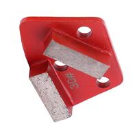 3 unidades de disco de almohadilla de lijado de suelos de diamante en forma de trapecio, abrasivo de grano #30 con unión metálica para el desbaste grueso del hormigón, removedor