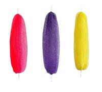 3 unidades de esponja de red africana auténtica con asas, esponja de red africana exfoliante, exfoliante corporal para baño, accesorios de baño, esponjas de ducha rosa, morada, amarilla