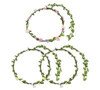 3 unidades de flores para el pelo, guirnalda para el pelo de boda, decoración para niñas, guirnalda de pelo de Corolla, guirnalda de novia de boda