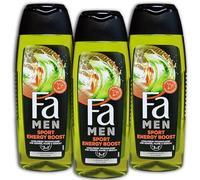 3 unidades de gel de ducha FA Men 3 en 1 Body 3 x 250 ml