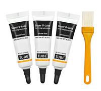 3 unidades de grasa de silicona, grasa de silicona para cafeteras automáticas, grasa lubricante multiusos,con 1 cepillo, adecuada para juntas, juntas de válvulas