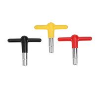 3 unidades de llave en forma de T para tambores con cubierta protectora de silicona, llave de afinación para tambores con tornillos cuadrados de 1/4 de pulgada, piezas de