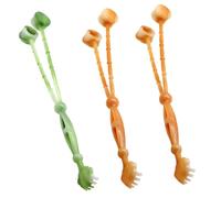 3 unidades de martillo masaje doble cabezal, palo terapéutico portátil for aliviar el dolor cuello, espalda y cintura. Herramienta con efecto dedo