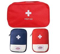 3 Unidades de Primeros Auxilios al Aire Libre, Mini Bolsa vacía, Farmacia de Viaje, Resistente al Agua, Caja de Emergencia Infantil, Bolsa de Farmacia, Bolsa de Emergencia para la Oficina, Camping