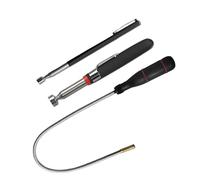 3 unidades de varillas magnéticas telescópicas, imanes fuertes originales de varilla telescópica, barra magnética flexible, elevador de barra magnética, barra magnética fuerte, herramienta de recogida