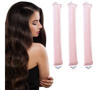 3 unidades Heatless Hair Curler,Rulos suaves para dormir, rulos de noche Blowout,rizos sin calor, banda rizadora para el cabello, suave DIY rulos para el pelo, para cortos, lisos o rizados